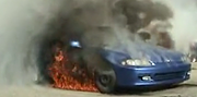 Carnage Video: Honda Civic Does Burnout, Bursts into Flames